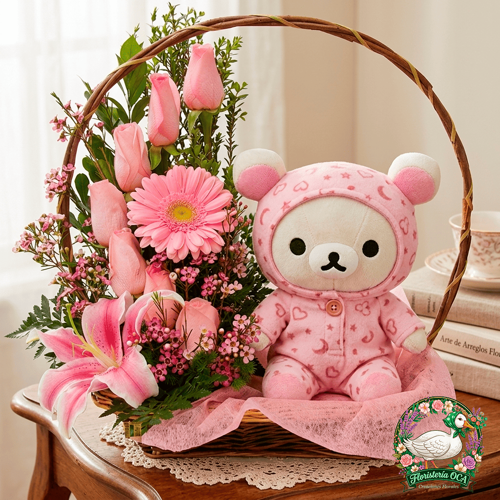 Canasta Floral Clásico