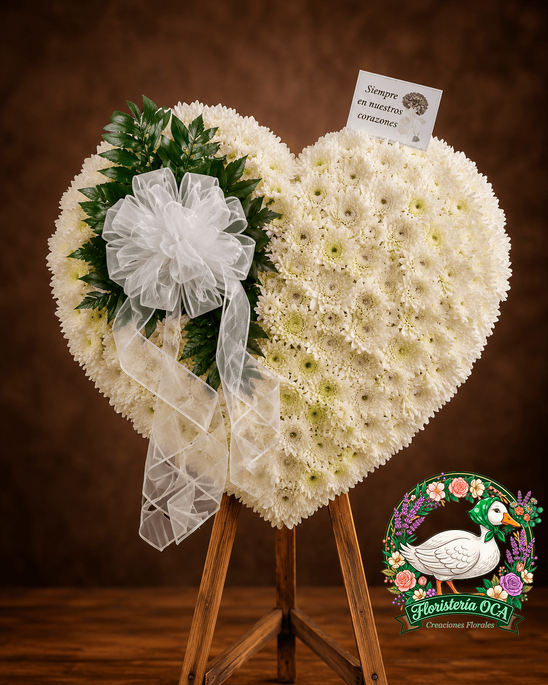 Corona Fúnebre Alabanza Blanca