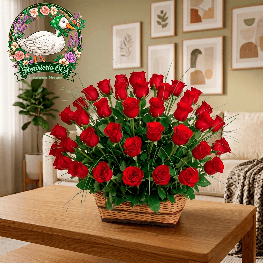 Rosas en Florero